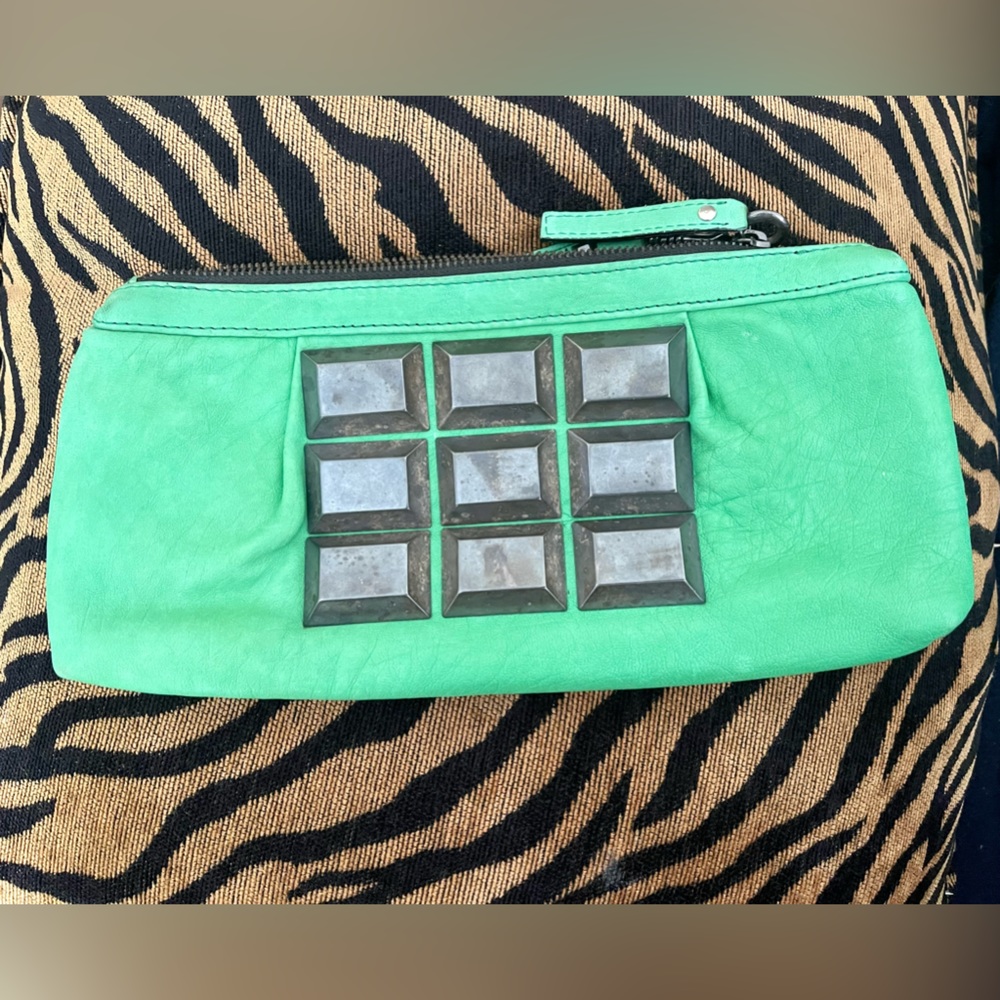 Malababa Green Clutch Handbag